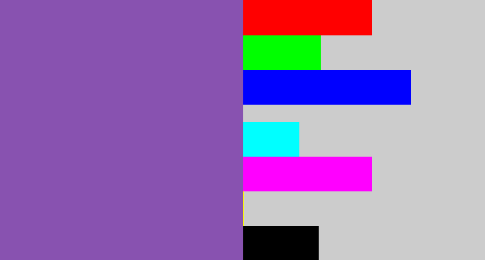 Hex color #8852b0 - deep lavender