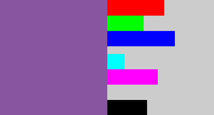 Hex color #8856a1 - dark lavender