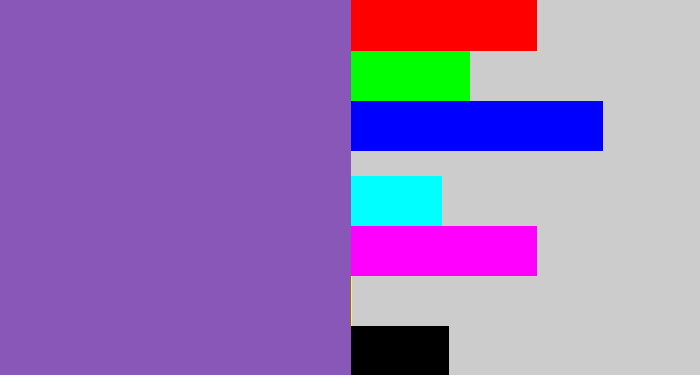 Hex color #8857b8 - deep lavender