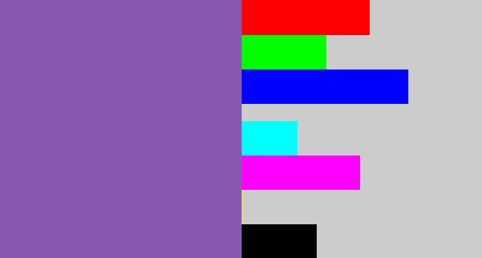 Hex color #8859b0 - deep lavender