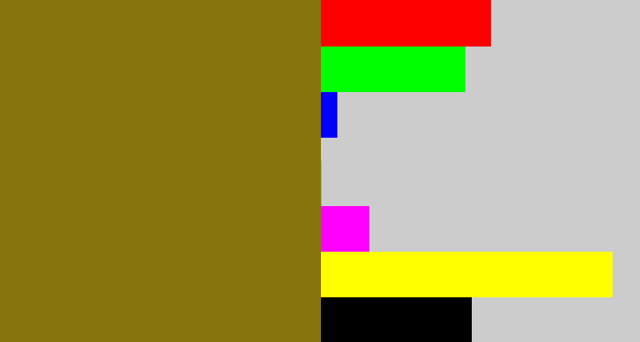 Hex color #88740c - poo