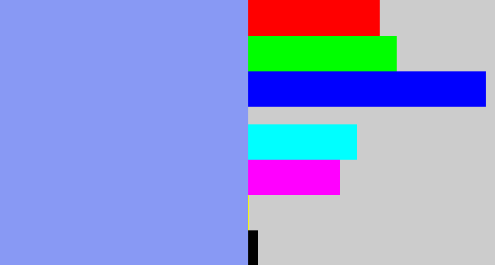 Hex color #8899f4 - periwinkle blue