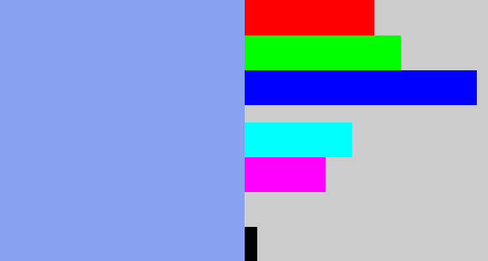 Hex color #88a2f1 - periwinkle blue