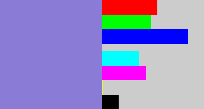Hex color #897bd6 - perrywinkle