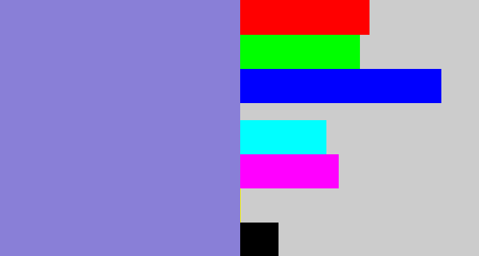 Hex color #897fd7 - perrywinkle