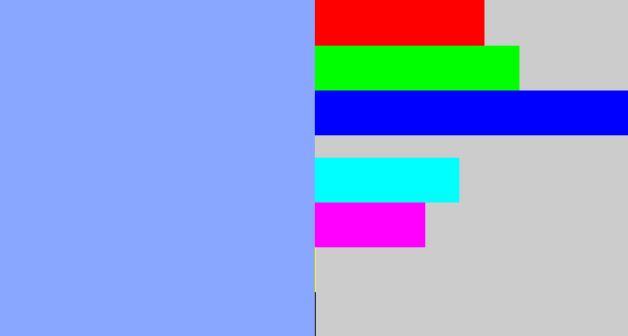 Hex color #89a7ff - periwinkle blue