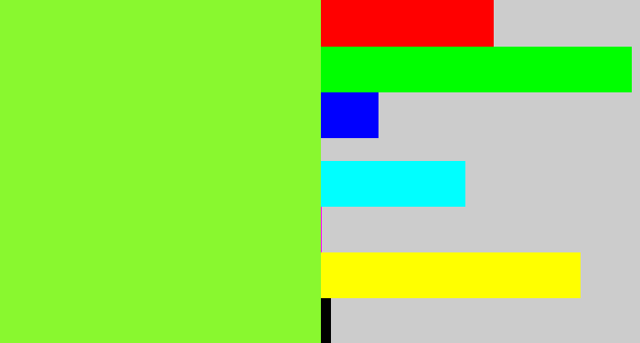 Hex color #89f82f - kiwi green