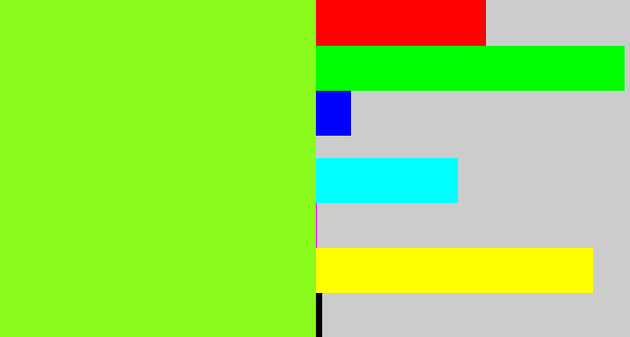 Hex color #89fb1d - acid green