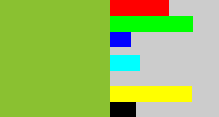 Hex color #8ac131 - avocado