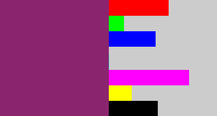 Hex color #8b246e - darkish purple