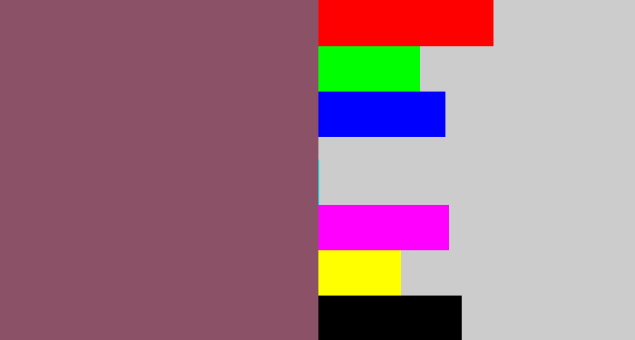Hex color #8b5267 - dark mauve