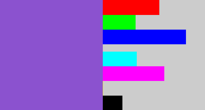 Hex color #8b52cf - purpley