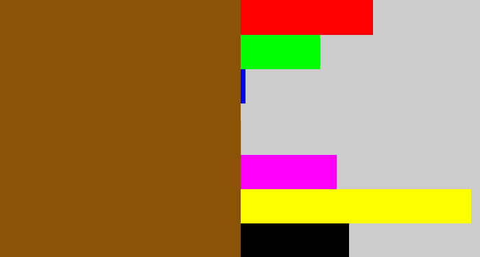 Hex color #8b5305 - warm brown