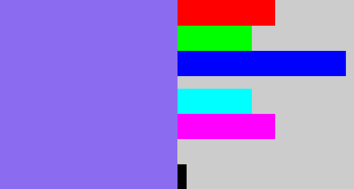 Hex color #8b6cf1 - periwinkle