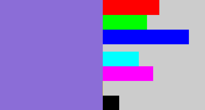 Hex color #8b6dd7 - purpley