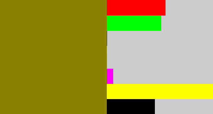 Hex color #8b8300 - baby poop