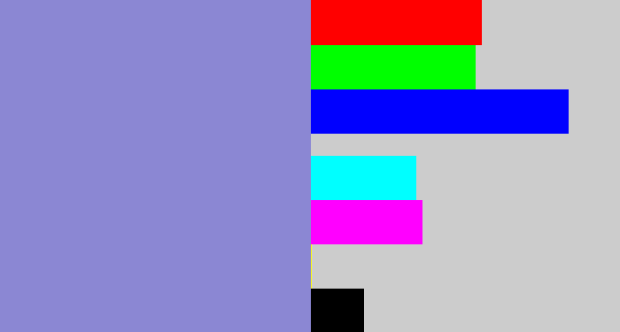 Hex color #8b87d3 - perrywinkle