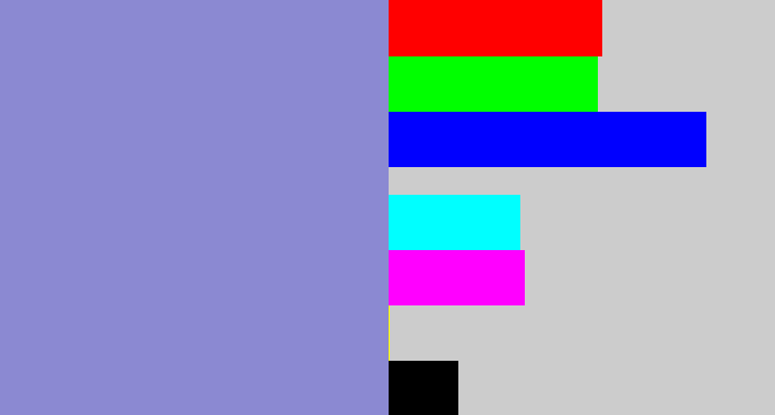 Hex color #8b89d2 - perrywinkle