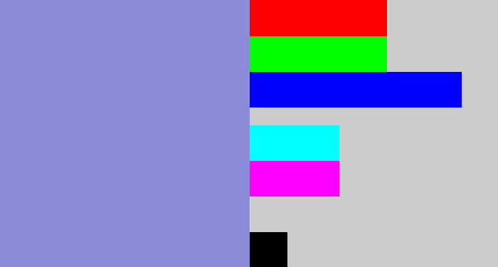 Hex color #8b8bd9 - perrywinkle