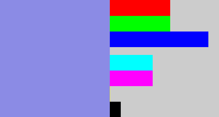 Hex color #8b8be5 - perrywinkle