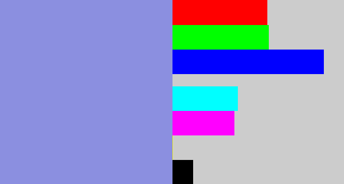 Hex color #8b8fe0 - perrywinkle