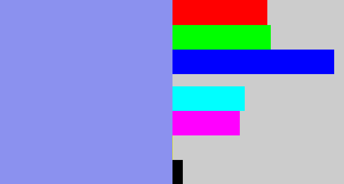 Hex color #8b91ef - perrywinkle
