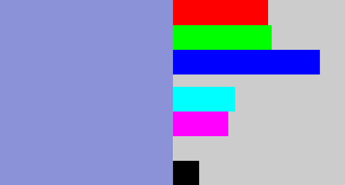 Hex color #8b92d8 - perrywinkle