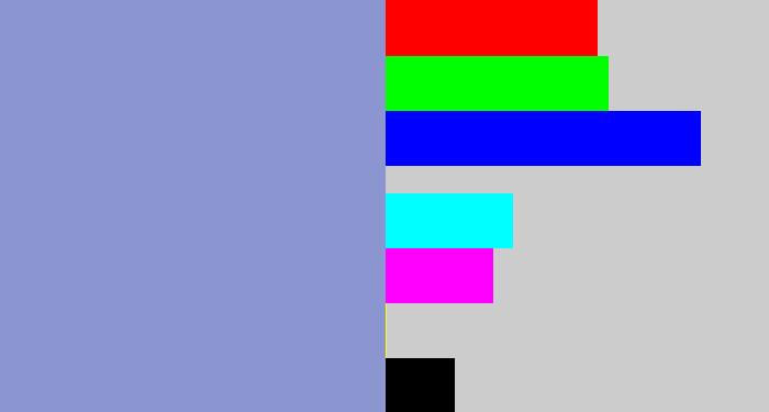 Hex color #8b95d0 - perrywinkle