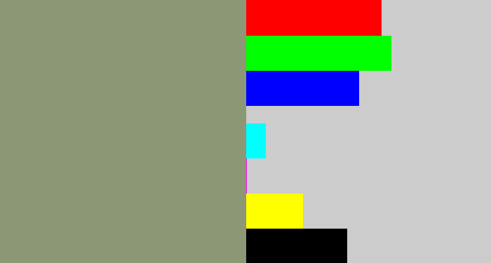 Hex color #8b9775 - grey/green