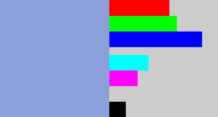 Hex color #8b9fd8 - perrywinkle