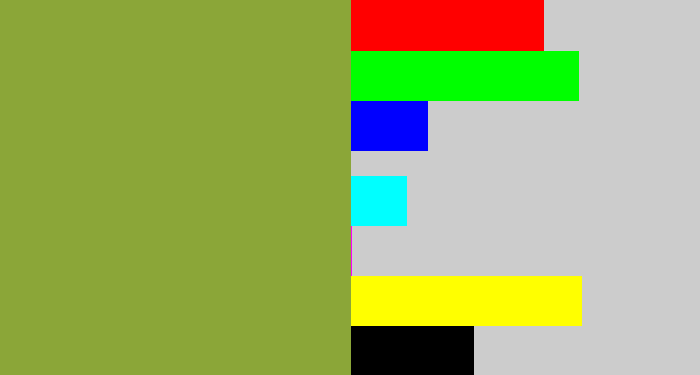 Hex color #8ba638 - avocado