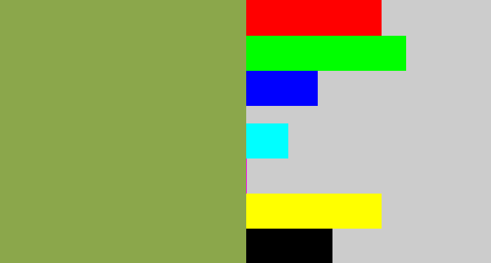 Hex color #8ba74b - asparagus