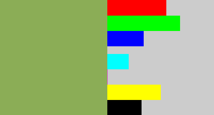 Hex color #8bad56 - asparagus