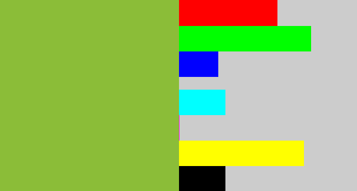 Hex color #8bbd38 - avocado