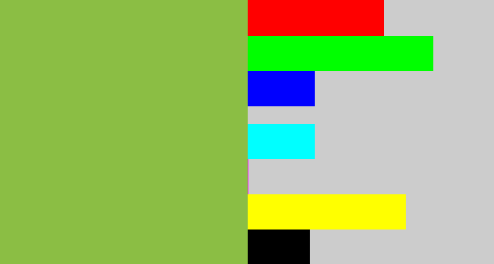 Hex color #8bbe44 - booger