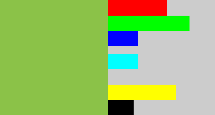 Hex color #8bc248 - booger