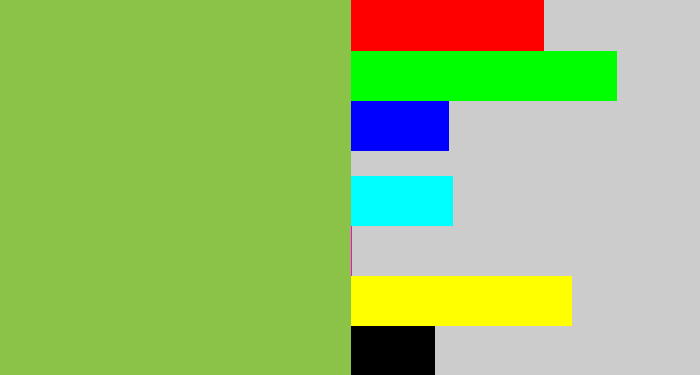 Hex color #8bc348 - booger
