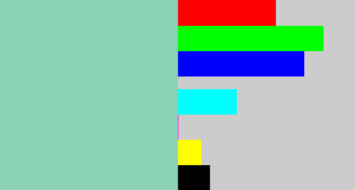 Hex color #8bd1b6 - pale teal
