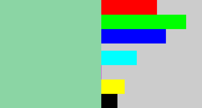 Hex color #8bd5a4 - pale teal