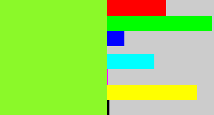 Hex color #8bf929 - kiwi green