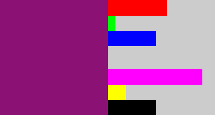 Hex color #8c1174 - darkish purple