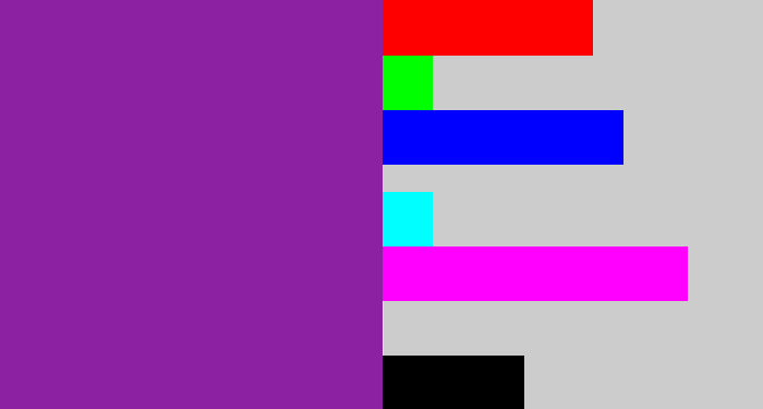 Hex color #8c21a1 - purple