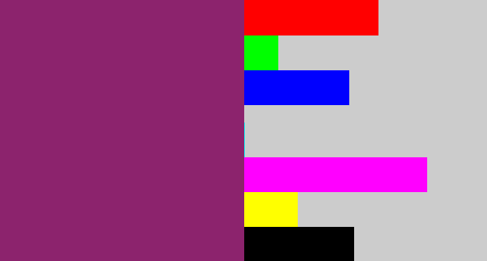 Hex color #8c236d - darkish purple