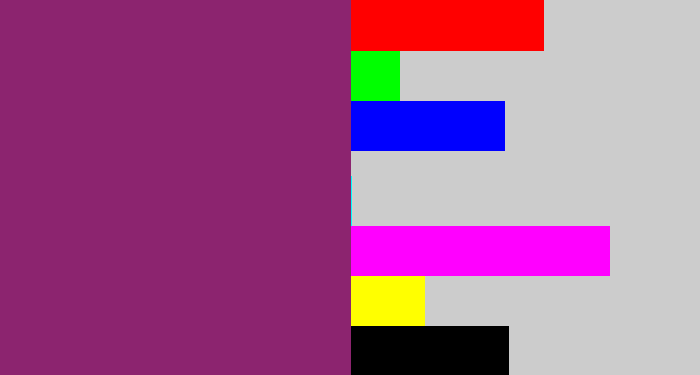 Hex color #8c246f - darkish purple