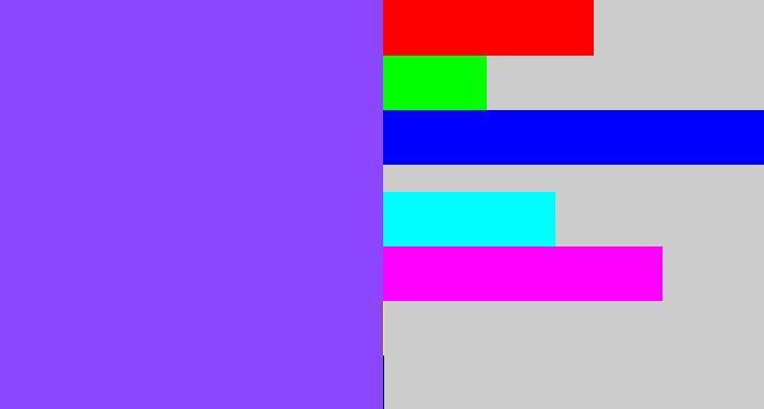 Hex color #8c46ff - purpley