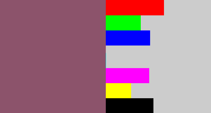 Hex color #8c536b - dark mauve