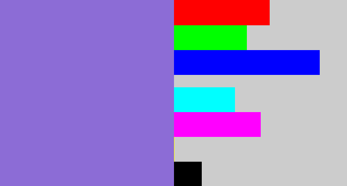 Hex color #8c6cd6 - purpley
