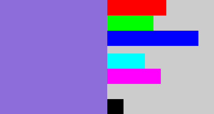 Hex color #8c6dd9 - purpley