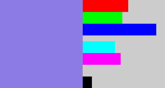 Hex color #8c7be4 - perrywinkle