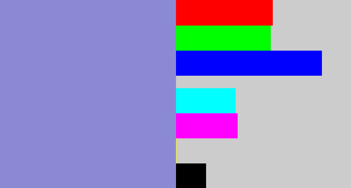 Hex color #8c89d4 - perrywinkle